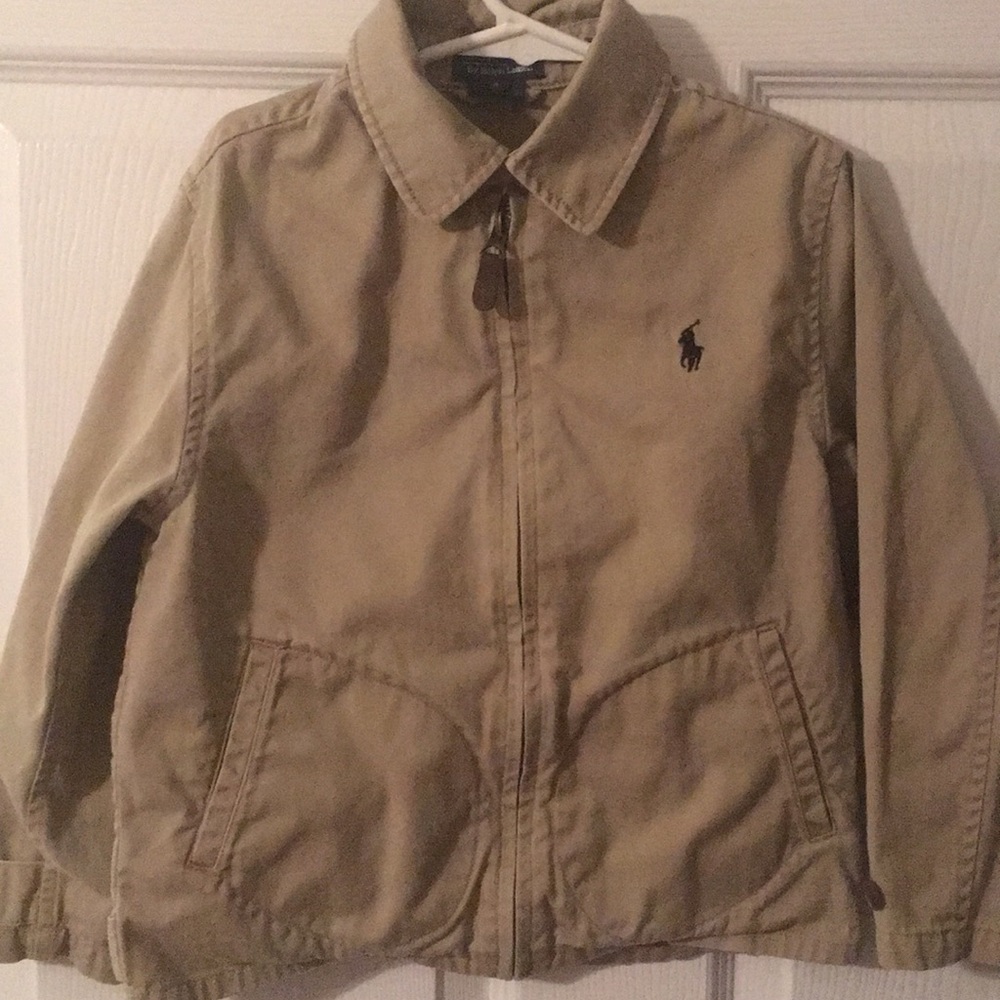 Ralph Lauren used khaki jacket boy size 6